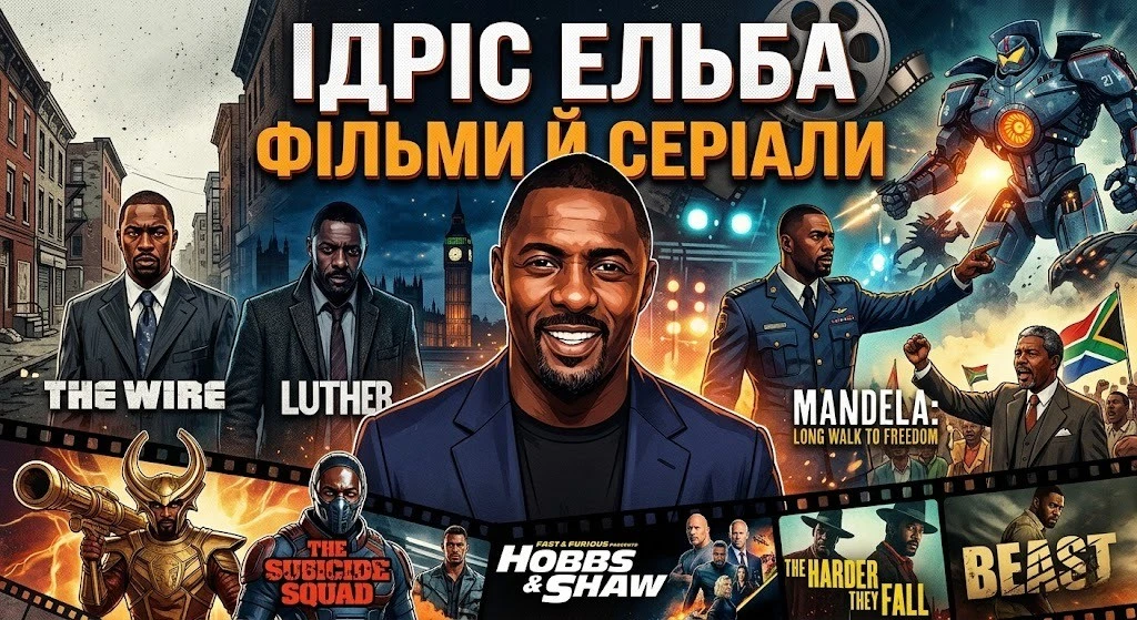 Найкращі фільми й серіали з Ідрісом Ельбою для перегляду Найкращі фільми й серіали з Ідрісом Ельбою для перегляду